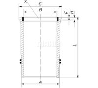 Camisa de cilindro MAHLE 213 LW 00100 000