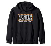 Camisa de Combate de la Conciencia de la Hepatitis - Conciencia de la Hepatitis Sudadera con Capucha