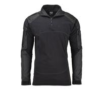 Camisa de combate táctica Mil-Tec Chimera negra acolchada transpirable
