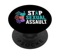Camisa de Conciencia de Asalto Sexual: Detener el Asalto Sexual PopSockets PopGrip Adhesivo