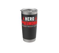 Camisa de Conciencia de Neumonía - Conciencia de Neumonía Héroe Vaso térmico de acero inoxidable de doble pared