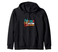 Camisa de concienciación sobre agresión Sexual - Deja de culpar a la víctima Sudadera con Capucha