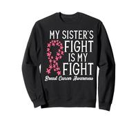 Camisa de concienciación sobre el cáncer de Mama My Sister Fight Breast Cancer Sudadera