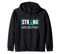 Camisa de concienciación sobre el cáncer de Ovario - Ovarian Cancer Strong Sudadera con Capucha