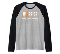 Camisa de concienciación sobre el cáncer de riñón, Guerrero del cáncer de riñón Camiseta Manga Raglan
