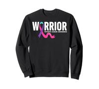 Camisa de concienciación sobre el cáncer de tiroides - Guerrero del cáncer de tiroides Sudadera