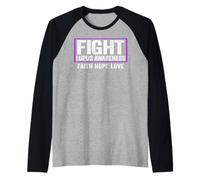 Camisa de concienciación sobre el Lupus - Camisa de Lucha contra el Lupus Conciencia sobre el Lupus Camiseta Manga Raglan