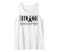 Camisa de concienciación sobre el Melanoma - Concientización Fuerte sobre el cáncer de Piel Camiseta sin Mangas