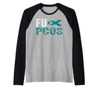 Camisa de concienciación sobre el SOP Fu - Síndrome de Ovario poliquístico del SOP Camiseta Manga Raglan