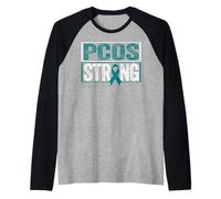 Camisa de concienciación sobre el SOP - Sobreviviente del síndrome de Ovario poliquístico Camiseta Manga Raglan