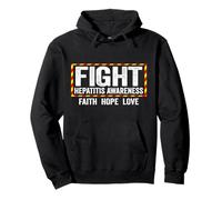 Camisa de concientización contra la Hepatitis - Conciencia sobre la Hepatitis Sudadera con Capucha