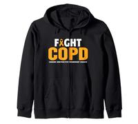 Camisa de Concientización Lucha contra la EPOC - Conciencia Naranja sobre la EPOC Sudadera con Capucha