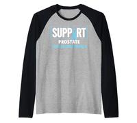 Camisa de concientización sobre el cáncer de próstata: apoya el cáncer de próstata Camiseta Manga Raglan
