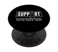 Camisa de concientización sobre el Melanoma - Apoya la concienciación sobre el cáncer de Piel PopSockets PopGrip Adhesivo