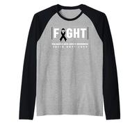 Camisa de concientización sobre el Melanoma - Combate la concienciación sobre el cáncer de Piel Camiseta Manga Raglan