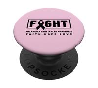 Camisa de concientización sobre el Melanoma - Combate la concienciación sobre el cáncer de Piel PopSockets PopGrip Adhesivo