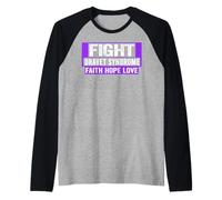 Camisa de concientización sobre el síndrome de Dravet - Combate el síndrome de Dravet Camiseta Manga Raglan