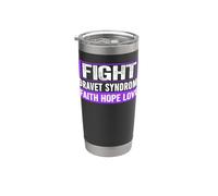 Camisa de concientización sobre el síndrome de Dravet - Combate el síndrome de Dravet Vaso térmico de acero inoxidable de doble pared