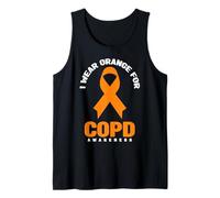 Camisa de concientización sobre la EPOC: Uso Naranja para la Conciencia de la EPOC Camiseta sin Mangas