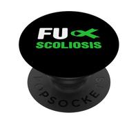 Camisa de concientización sobre la escoliosis - Concientización sobre la escoliosis FU PopSockets PopGrip Adhesivo