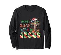 Camisa de Cruz de Navidad de Jesús La verdadera Navidad Religiosa Manga Larga