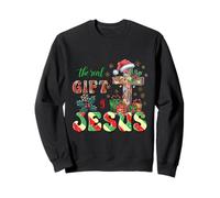 Camisa de Cruz de Navidad de Jesús La verdadera Navidad Religiosa Sudadera