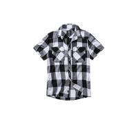 Camisa de Cuadros Brandit Blanco/NegroS Blanco,Negro