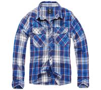 Brandit Camisa de cuadros Check manga larga Azul marino Talla M