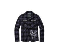 Camisa de Cuadros Brandit Motörhead Negro/GrisXXL Negro,Gris