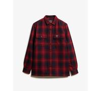 Camisa de cuadros de lana con cremallera y forro de polar Superdry L