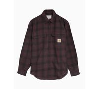 Camisa de cuadros Relaxed Carhartt WIP Edmands para hombre Ref. I035951-3J2XX Color Burdeos Talla S