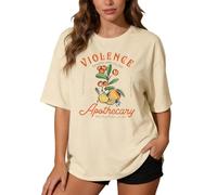 Camisa de cuarta ala para mujer Basgiath War College Camisas Cuadrante Camiseta para los amantes del libro, beige, S