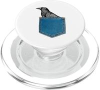 Camisa de Cuervo con diseño de Cuervo en un Bolsillo PopSockets PopGrip para MagSafe