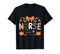 Camisa de Enfermera de otoño para Mujer Thankful Grateful Blessed Camiseta gráfica económica