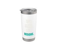 Camisa de entrenamiento Eat Sleep Lift Rescue Dog Mom Dad Vaso térmico de acero inoxidable de doble pared