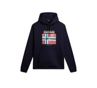 Camisa De Entrenamiento Napapijri B-Guiro Sudadera Hombre Algodón Azul Marino