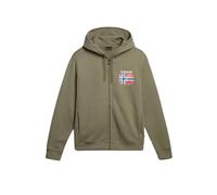 Camisa De Entrenamiento Napapijri Guiro Sudadera Hombre Algodón Verde Militar