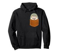 Camisa de Erizo Lindo Erizo en Bolsillo para Hombres, Mujeres y niños Sudadera con Capucha