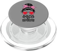 Camisa de Esposa Feliz No Estoy mimado Mi Esposo Solo me ama PopSockets PopGrip para MagSafe