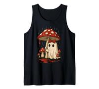 Camisa de Fantasma de Hongos Divertida Gorra roja Bosque Espeluznante Linda Camiseta sin Mangas