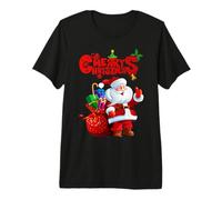 Camisa de Feliz Navidad, Linda Camisa de Navidad Lindo Papá Noel Camiseta Premium