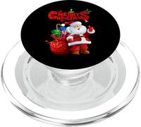 Camisa de Feliz Navidad, Linda Camisa de Navidad Lindo Papá Noel PopSockets PopGrip para MagSafe
