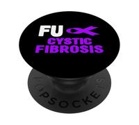 Camisa de Fibrosis quística FU - Concientización sobre la Fibrosis quística PopSockets PopGrip Adhesivo
