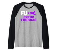 Camisa de Fibrosis Quística Fuck - Conciencia sobre la Fibrosis Quística Camiseta Manga Raglan