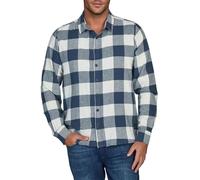 Camisa De Flanela Para Hombre De Manga Larga A Cuadros Regular Fit RIVARNE