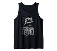 Camisa de fotografía de cámara Capture The Moment para fotógrafo Camiseta sin Mangas