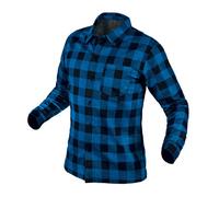 Camisa de franela, azul marino, talla M