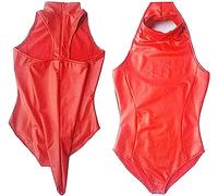 Camisa de fuerza bondage - esposas de cuero, correas para los tobillos - de sujeción para armbinder - juego fetichista de esclavos - juguetes sexuales para parejas, mujeres, hombres(Rot,Xl)