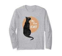 Camisa de Gato Be The Cat Independent Beautiful Cat Manga Larga