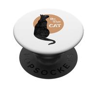 Camisa de Gato Be The Cat Independent Beautiful Cat PopSockets PopGrip Adhesivo
